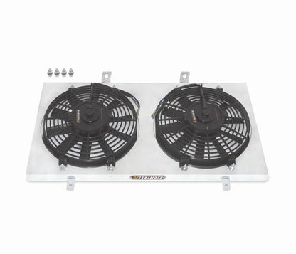 Mishimoto [83-87 Corolla] Aluminum Fan Shroud Kit - Black