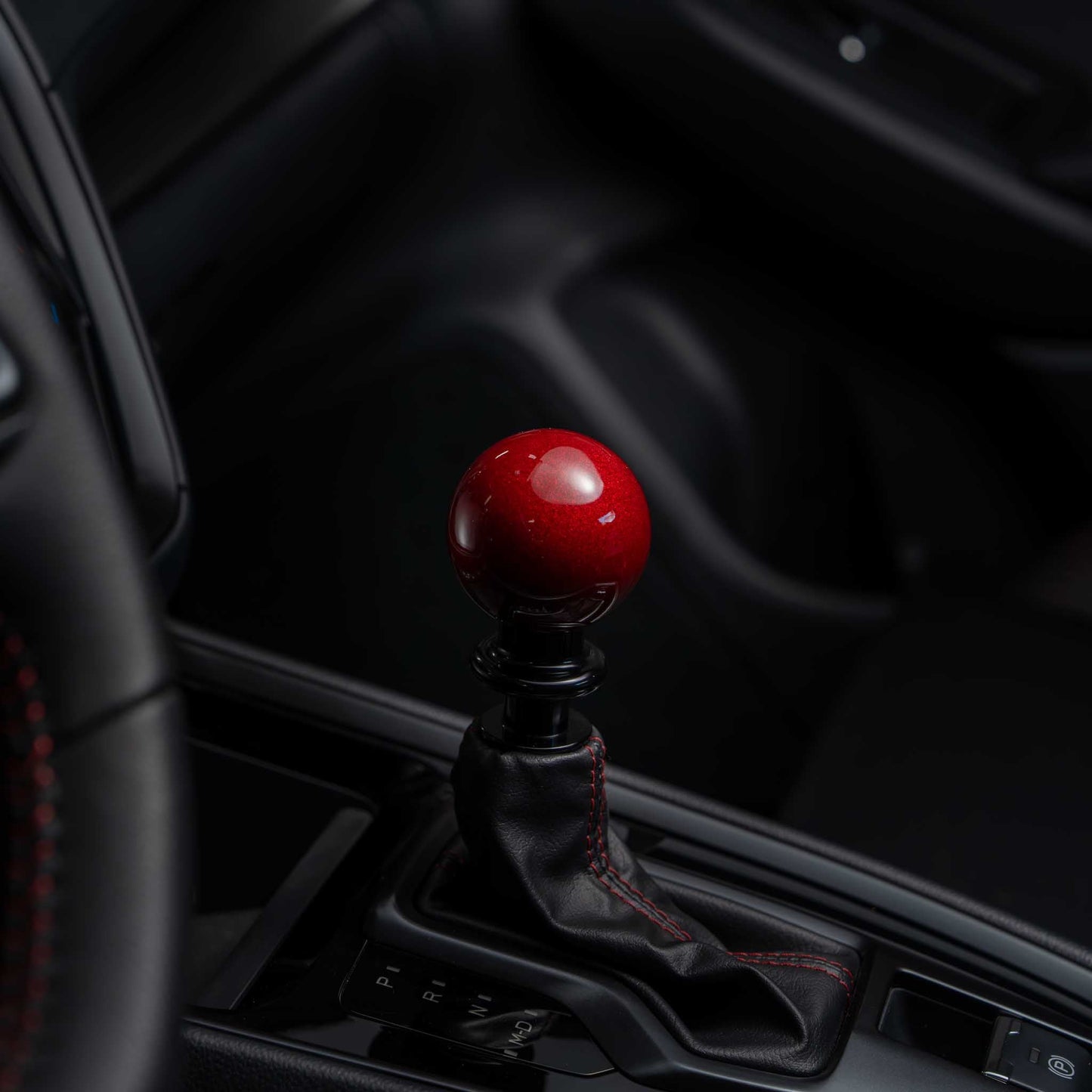 Billetworkz Automatic Shifter - Candy Red - Fits Subaru CVT: WRX (15–21), Crosstrek (13–23), Forester (14–18), Impreza (12–23), Legacy/Outback (10–14)