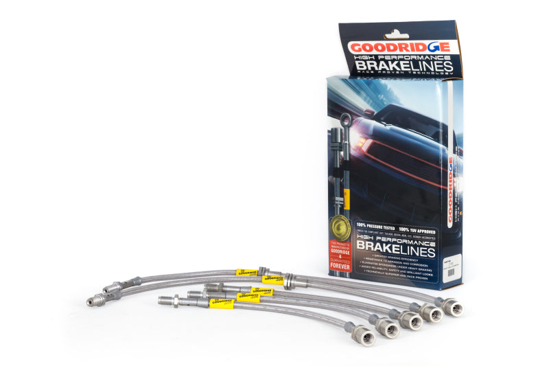 Goodridge [85-87 Corolla GTS] G-Stop Stainless Steel Brake Line Kit - Natural Finish