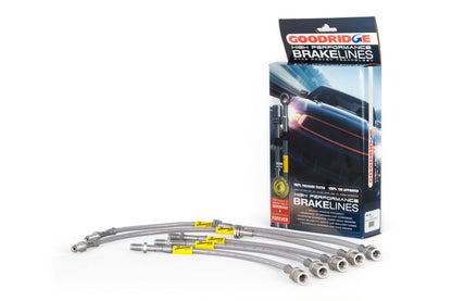 Goodridge [85-87 Corolla GTS] G-Stop Stainless Steel Brake Line Kit - Natural Finish