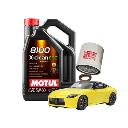 23-24 Nisan Z 5W30 Oil Change Package | Motul 8100 X-Clean 6 Liter