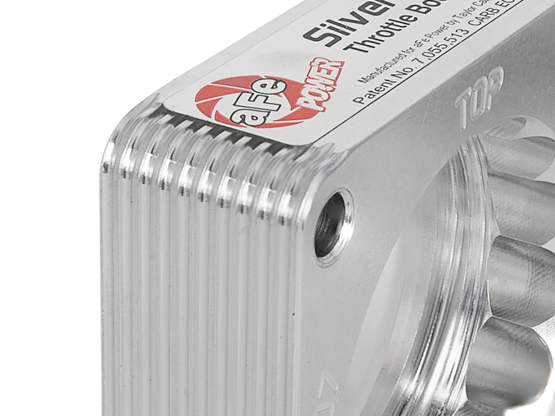 aFe [03-06 350Z] [03-07 G35] Silver Bullet Throttle Body Spacer - Silver, VQ35DE - 46-36008
