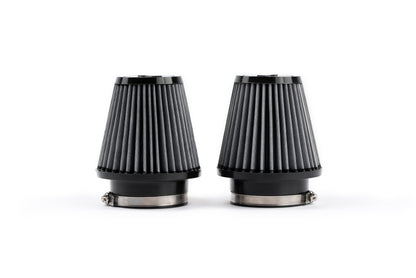 AMS Performance [16-24 Q50 / 17-22 Q60] 80mm Air Intakes - Black