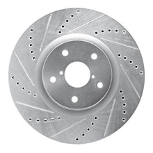 DFC [05-20 WRX STI] Front Left Drilled and Slotted Brake Rotor - Silver, Part Number DFС631-13016L