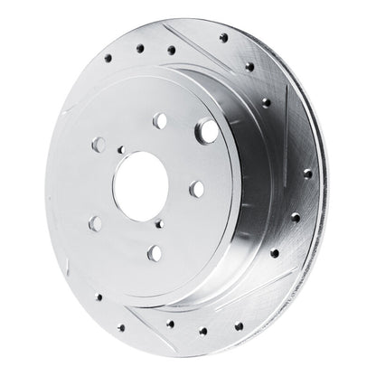 DFC [22-25 WRX] Rear Right Drilled and Slotted Brake Rotor - Silver