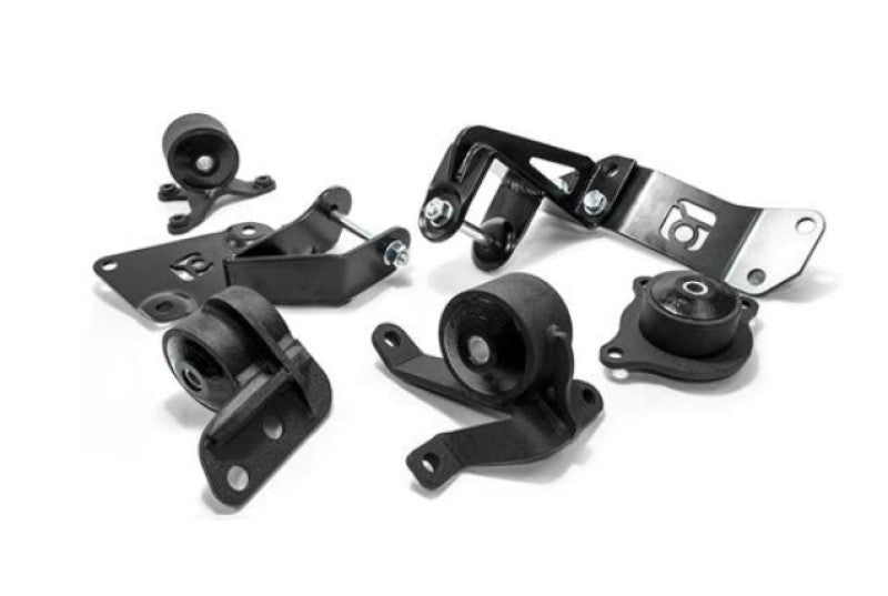 Innovative Mounts [01-05 Civic] K-Series Steel Motor Mounts with 75A Bushings - Black, INM90550-75A