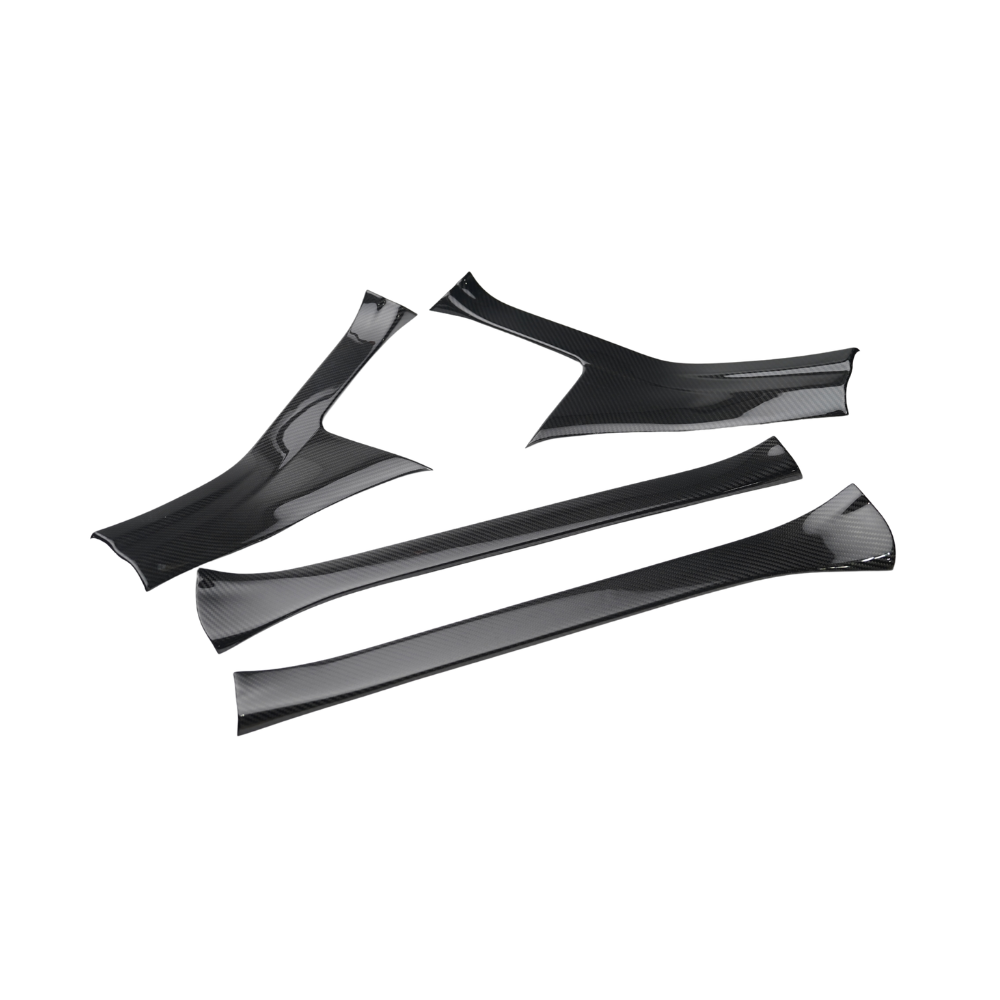 JDMuscle [22-26 WRX] Pre-preg Carbon Fiber Door Sill Scuff Covers (4PCs)