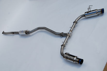 Invidia [22-26 Civic Si 1.5T] N1 Cat-Back Exhaust - Burnt Titanium Tips, 70mm, Part invHS22HS4GD1STL
