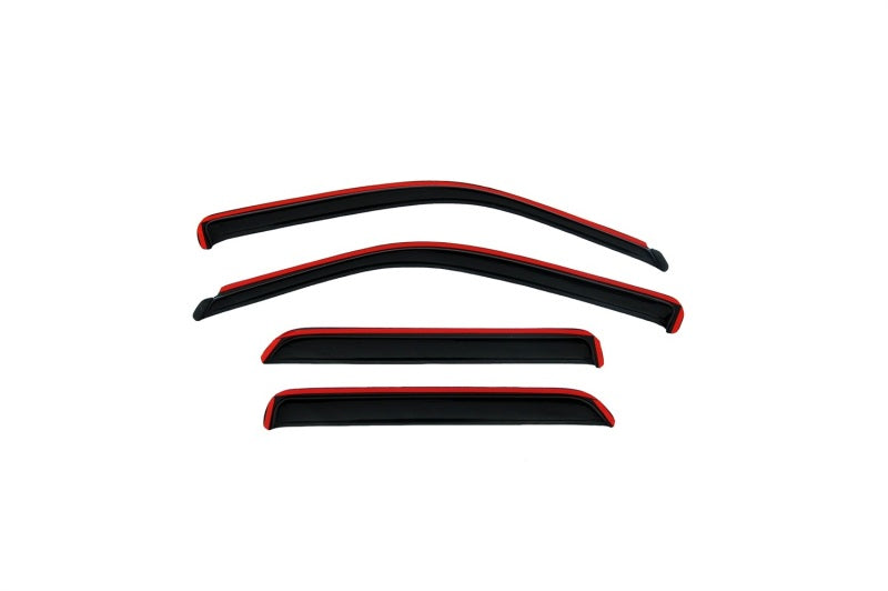 AVS [03-08 Corolla] Ventvisor In-Channel Front and Rear Window Deflectors 4-Piece - Smoke