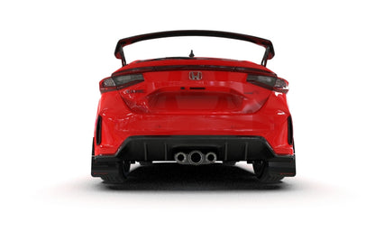 Rally Armor [23-26 Civic Type R] UR Mud Flaps - Black with Red Logo, MF97-UR-BLK-RD