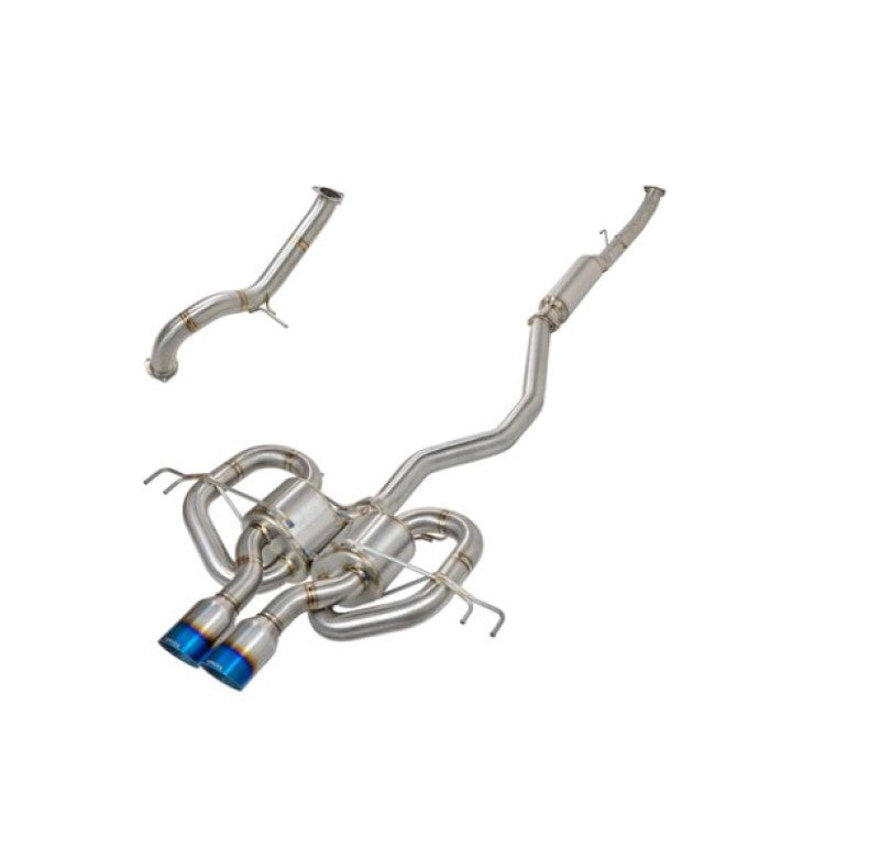Remark [17-21 Civic Type-R FK8] Sports Touring Cat-Back Exhaust with Front Pipe - Titanium