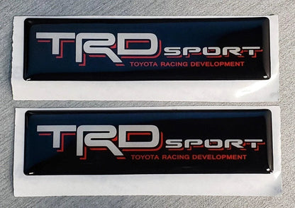 2x Domed Toyota TRD Sport Emblem Inserts for Weathertech Floor Mats Tacoma Tundra - JDMuscleWeathertech InsertTRDSPORTWT