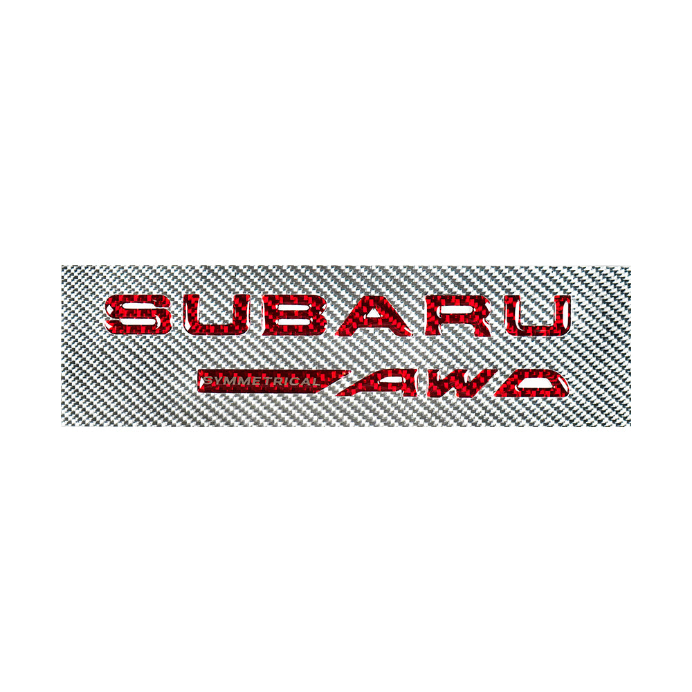 Racing Art Carbon Fiber Subaru AWD Trunk Emblem