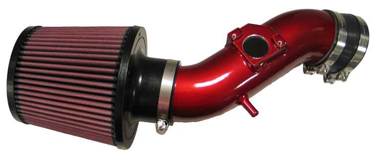 K&N Typhoon [Toyota Corolla] Air Intake System - Red Aluminum, 69-8751TR