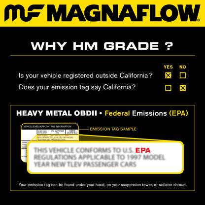 MagnaFlow [04-07 Impreza WRX/STI] Direct-Fit Catalytic Converter 23149 - Stainless Steel
