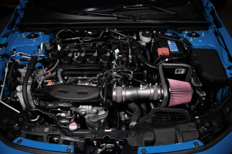 K&N 22-23 Civic, 22-23 Integra Typhoon Cold Air Intake - Silver Aluminum