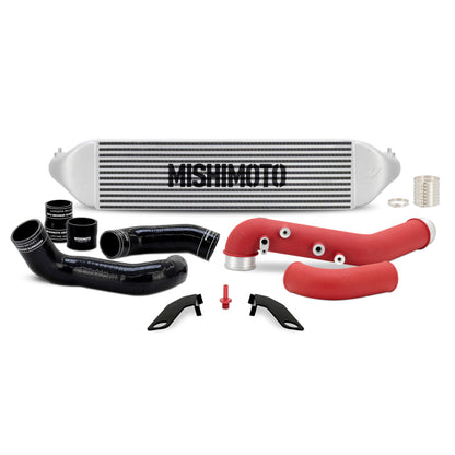 Mishimoto [23-26 Civic Type R] Intercooler Kit with Pipes - Silver Intercooler/Red Pipes, MMINT-CTR-23KSLRD