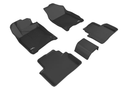 3D MAXpider [16-21 Civic] KAGU Series Floor Mats - Black, Full Set