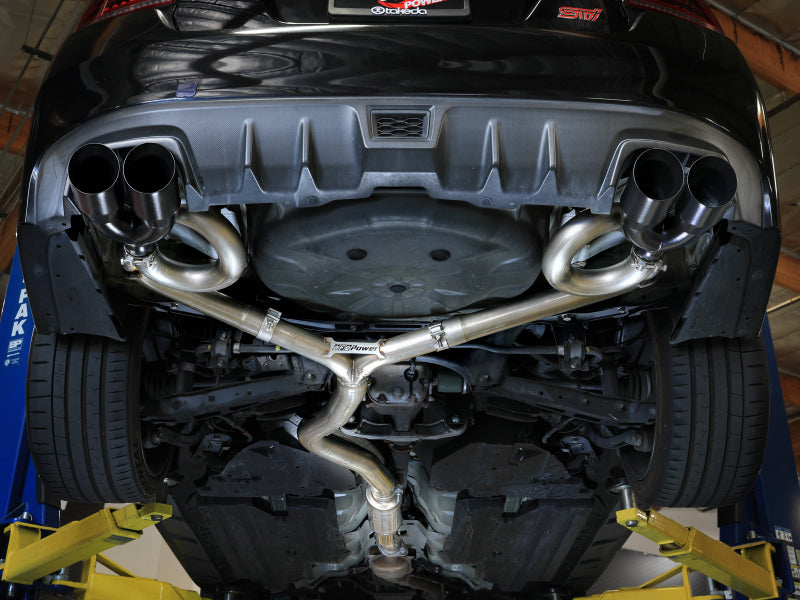 aFe Takeda Cat-Back Exhaust [15-21 WRX/STI] 2.0L/2.5L H4 - Black Tips