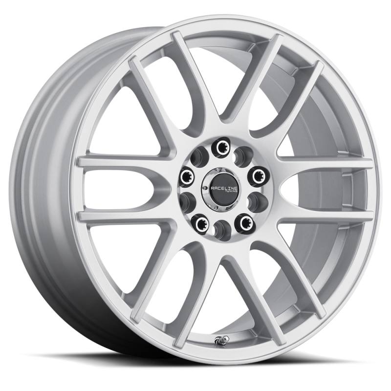 Raceline 141S Mystique 15x7in / 5x100/5x114.3 BP / 40mm Offset / 72.62mm Bore - Gloss Silver Wheel