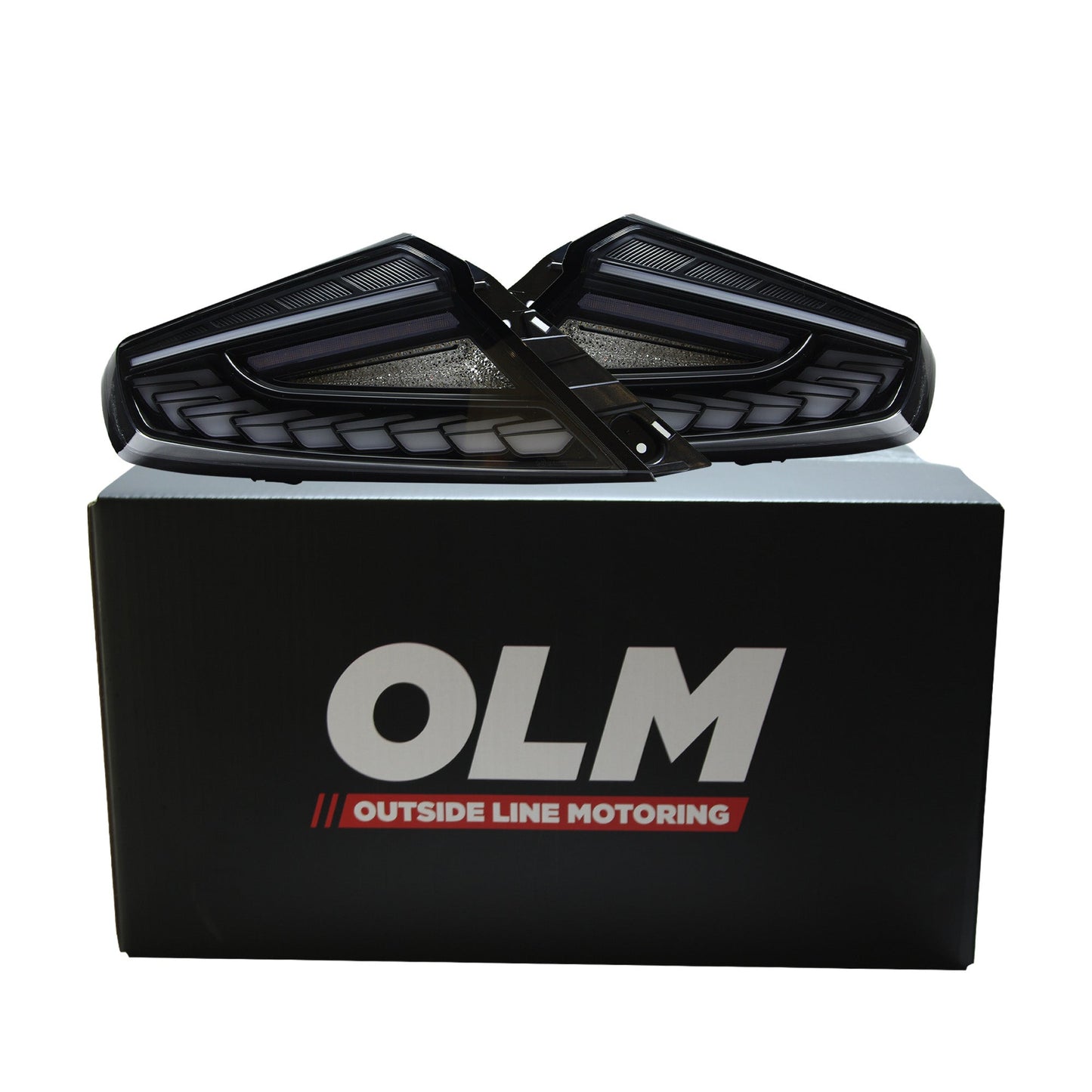 OLM [22-26 WRX] Phantom-Spec LED Taillights - Clear Lens White Optic
