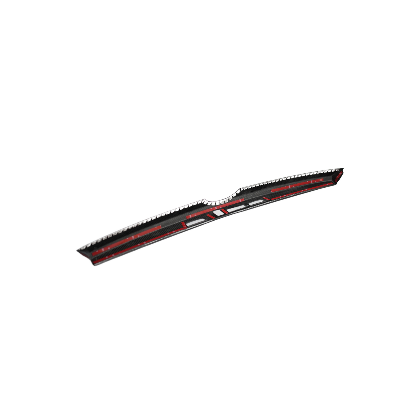 JDMuscle 22-24 Subaru WRX Tanso Dry Carbon Fiber Trunk Garnish Trim Cover w/ Gloss Finish