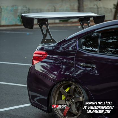 JDMuscle 15-21 Subaru WRX/STI Carbon Fiber Replacement Spoiler Base for JDMuscle VS Style Euro GT or Varis GT Wing