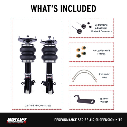 Air Lift Performance [15-21 WRX / 15-21 WRX STI] Front Air Suspension Kit - Black