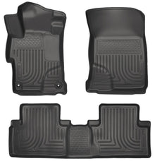 Husky Liners [14-15 Civic] WeatherBeater Front and 2nd Seat Floor Liners - Black, HSL99441
