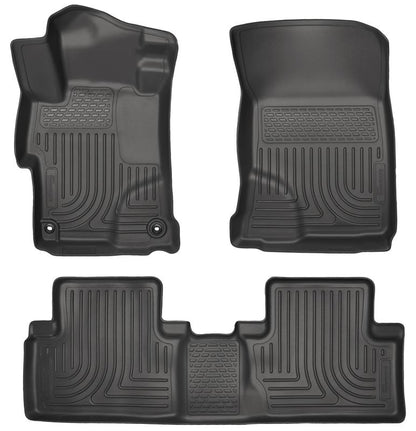 Husky Liners [14-15 Civic] WeatherBeater Front and 2nd Seat Floor Liners - Black, HSL99441