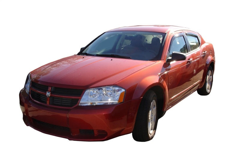 AVS [02-05 Civic] Ventvisor In-Channel Front & Rear Window Deflectors, 4-Piece - Smoke, Part Number AVS194213