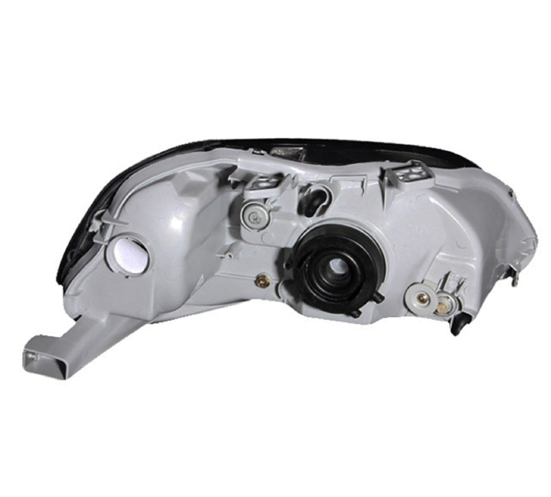 ANZO [99-00 Civic] Crystal Headlight Set - Clear Lens, Gun Metal Housing