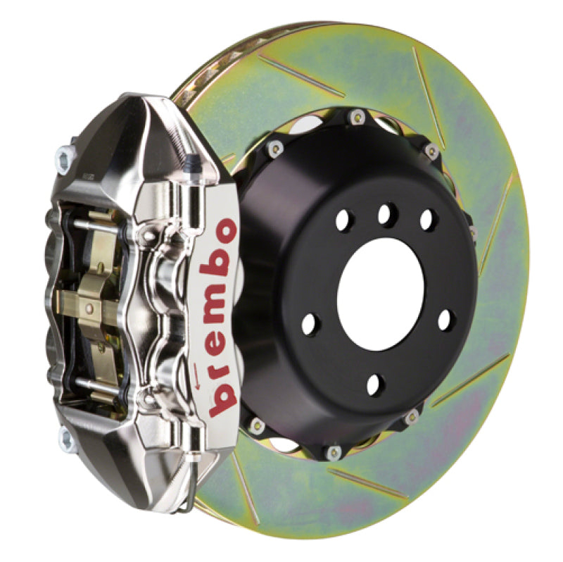 Brembo [10-12 Impreza, 10-11 Legacy] Rear GTR BBK 4-Piston Billet Caliper Kit - Nickel, Part brb2P2.8020AR