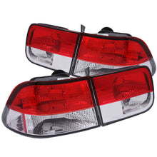 ANZO [98-00 Civic] Tail Light Assembly - Red/Clear Lens, Pair