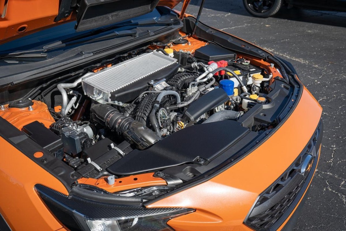 3D Carbon Alternator Pully Cover Overlay fits 2022+ Subaru WRX - JDMuscleExterior - Vinyl22WRXALTPULLEY-3DB