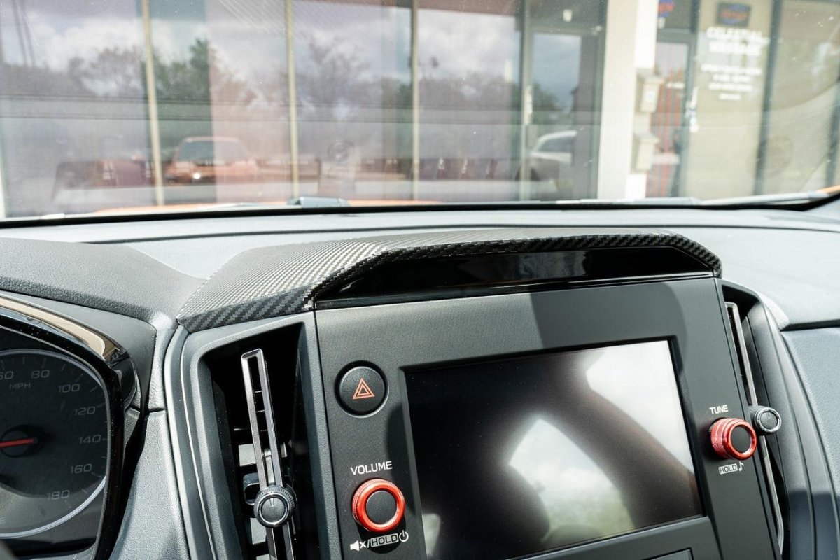 3D Carbon Center Hood Overlay Kit - 2022+ Subaru WRX - JDMuscleInterior - Vinyl22WRXCENHOOD-3DB