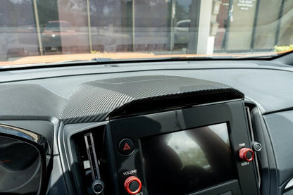 3D Carbon Center Hood Overlay Kit - 2022+ Subaru WRX - JDMuscleInterior - Vinyl22WRXCENHOOD-3DB