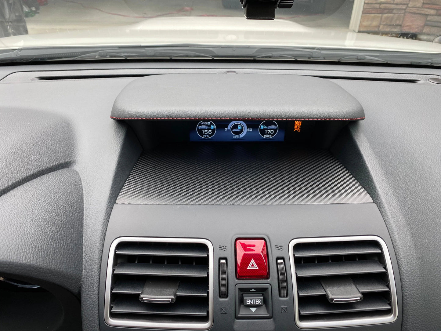 StickerFab [15-21 WRX / STI] 3D Carbon Center Instrument Panel Dash Trim