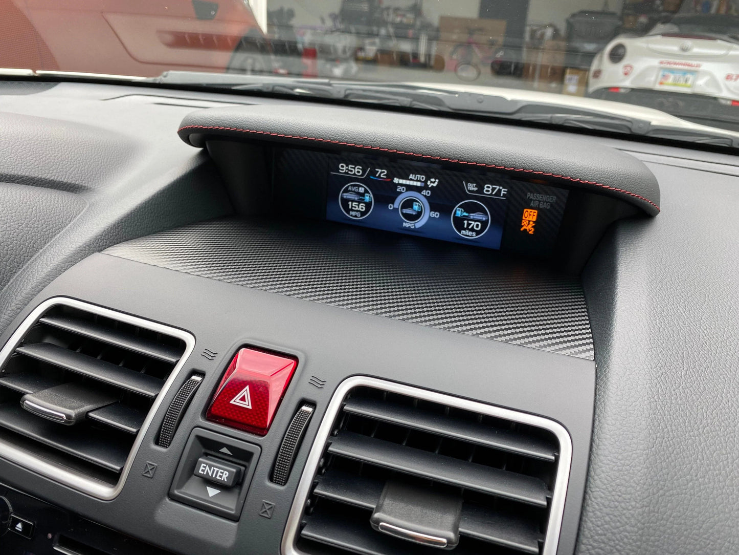 StickerFab [15-21 WRX / STI] 3D Carbon Center Instrument Panel Dash Trim