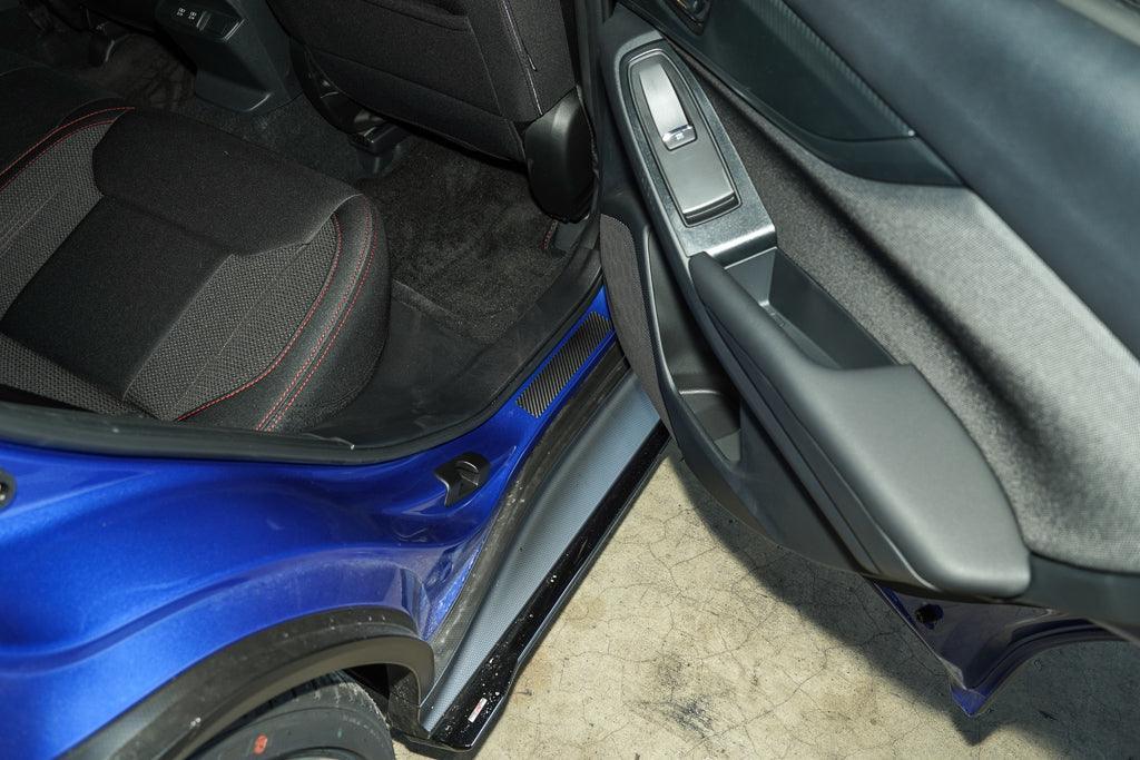 3D Carbon Door Sill Accent Overlay (VA/VB) fits 2015+ WRX / STI - JDMuscleInteriorVAVBSILL3DB-WRX3D Carbon (Black)WRX