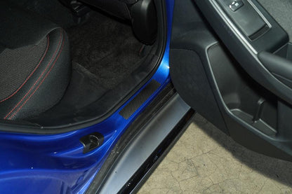 3D Carbon Door Sill Accent Overlay (VA/VB) fits 2015+ WRX / STI - JDMuscleInteriorVAVBSILL3DB-WRX3D Carbon (Black)WRX