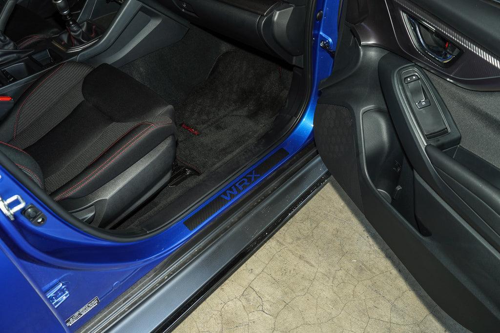 3D Carbon Door Sill Accent Overlay (VA/VB) fits 2015+ WRX / STI - JDMuscleInteriorVAVBSILL3DB-WRX3D Carbon (Black)WRX