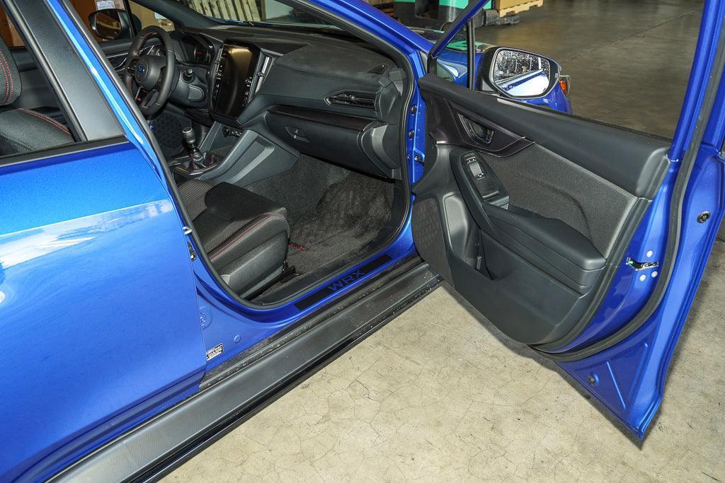3D Carbon Door Sill Accent Overlay (VA/VB) fits 2015+ WRX / STI - JDMuscleInteriorVAVBSILL3DB-WRX3D Carbon (Black)WRX