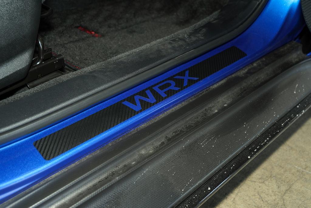 3D Carbon Door Sill Accent Overlay (VA/VB) fits 2015+ WRX / STI - JDMuscleInteriorVAVBSILL3DB-WRX3D Carbon (Black)WRX