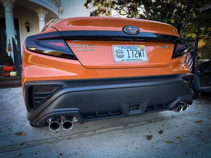 3D Carbon F1 Rear Fog Trim Overlay - 2022+ Subaru WRX - JDMuscleExterior - Vinyl22WRXF1TRM-3DB