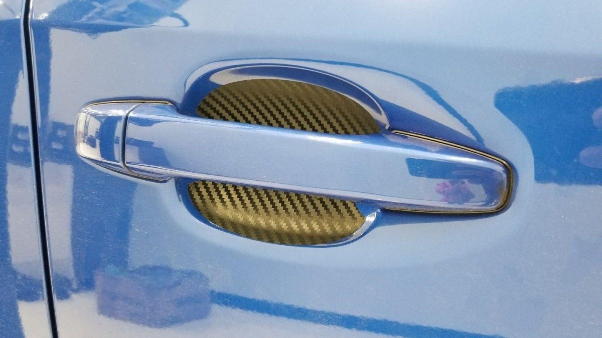 3D Carbon Fiber Vinyl Door Cup Protectors - 2015 - 2020 Subaru WRX / STI - JDMuscleExterior Body15WRX3D3D3D Carbon (Black)