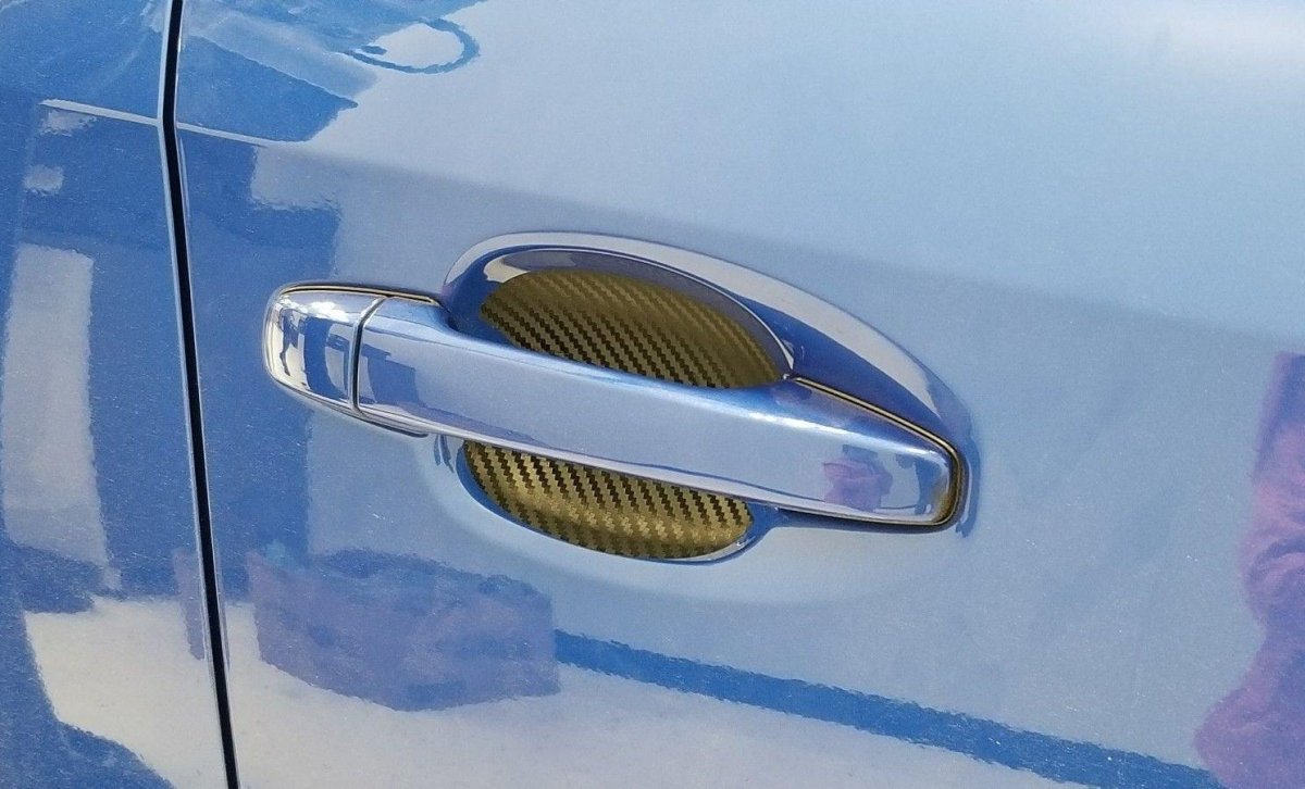 3D Carbon Fiber Vinyl Door Cup Protectors - 2015 - 2020 Subaru WRX / STI - JDMuscleExterior Body15WRX3D3D3D Carbon (Black)