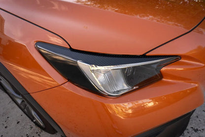 3D Carbon Headlight Eyebrows - 2022+ Subaru WRX - JDMuscleHeadlights22WRXEYBROWS-3DB