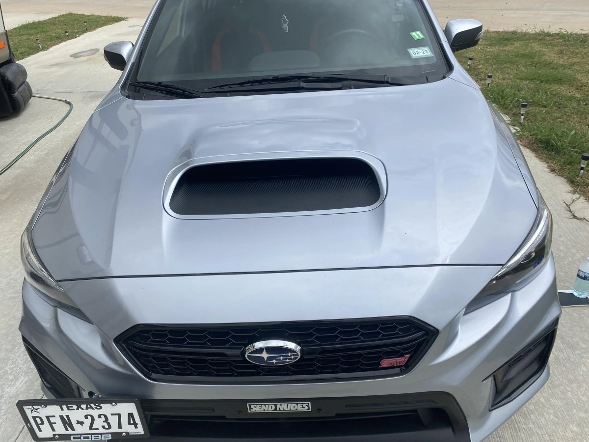 3D Carbon Hood Scoop Overlay for 2015 - 2021 Subaru WRX / STI - JDMuscleExterior Body15WRXHOOD3D3D Carbon (Black)