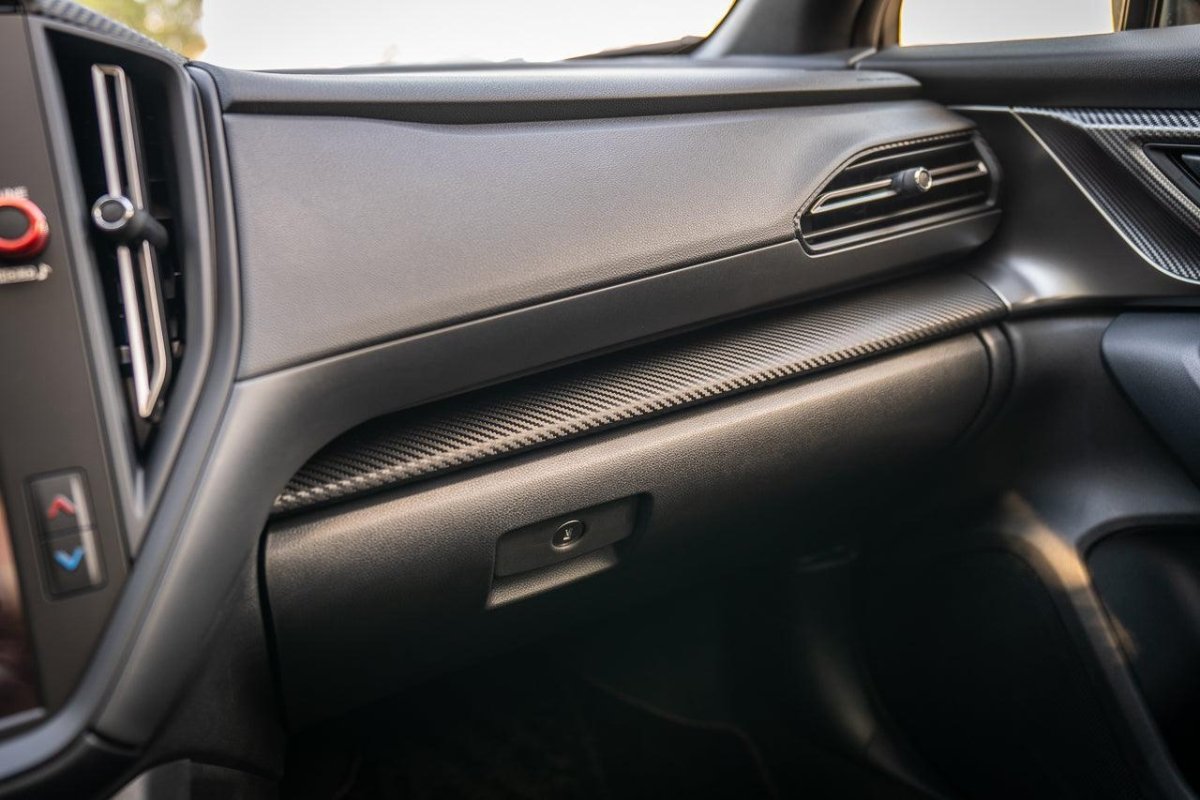 3D Carbon Interior Dash Trim Overlays - 2022+ Subaru WRX - JDMuscleInterior - Vinyl22WRXINTDASH-3DB